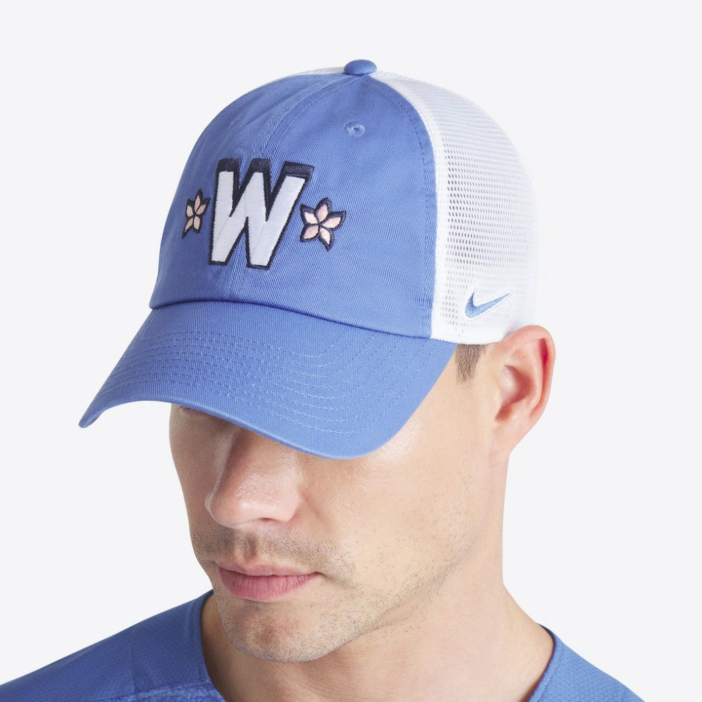 Washington Nationals Unisex 2025 City Connect Club Trucker Adjustable Hat - Blue/White | Nike