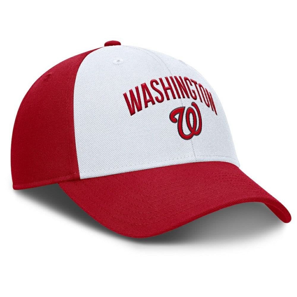 Washington Nationals Club Performance Adjustable Hat - White/Red | Nike