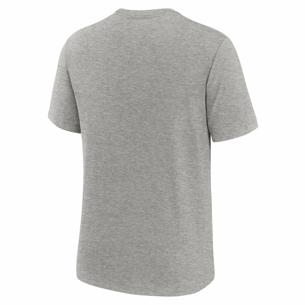 Milwaukee Brewers Cooperstown Collection Retro Tri-Blend T-Shirt - Heather Gray | Nike