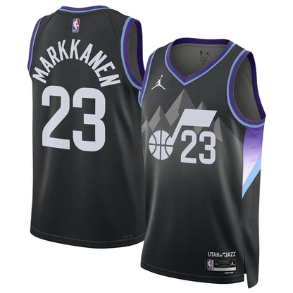 Lauri Markkanen Utah Jazz Jordan Brand Unisex 2024/25 Swingman Jersey - Statement Edition - Black sale