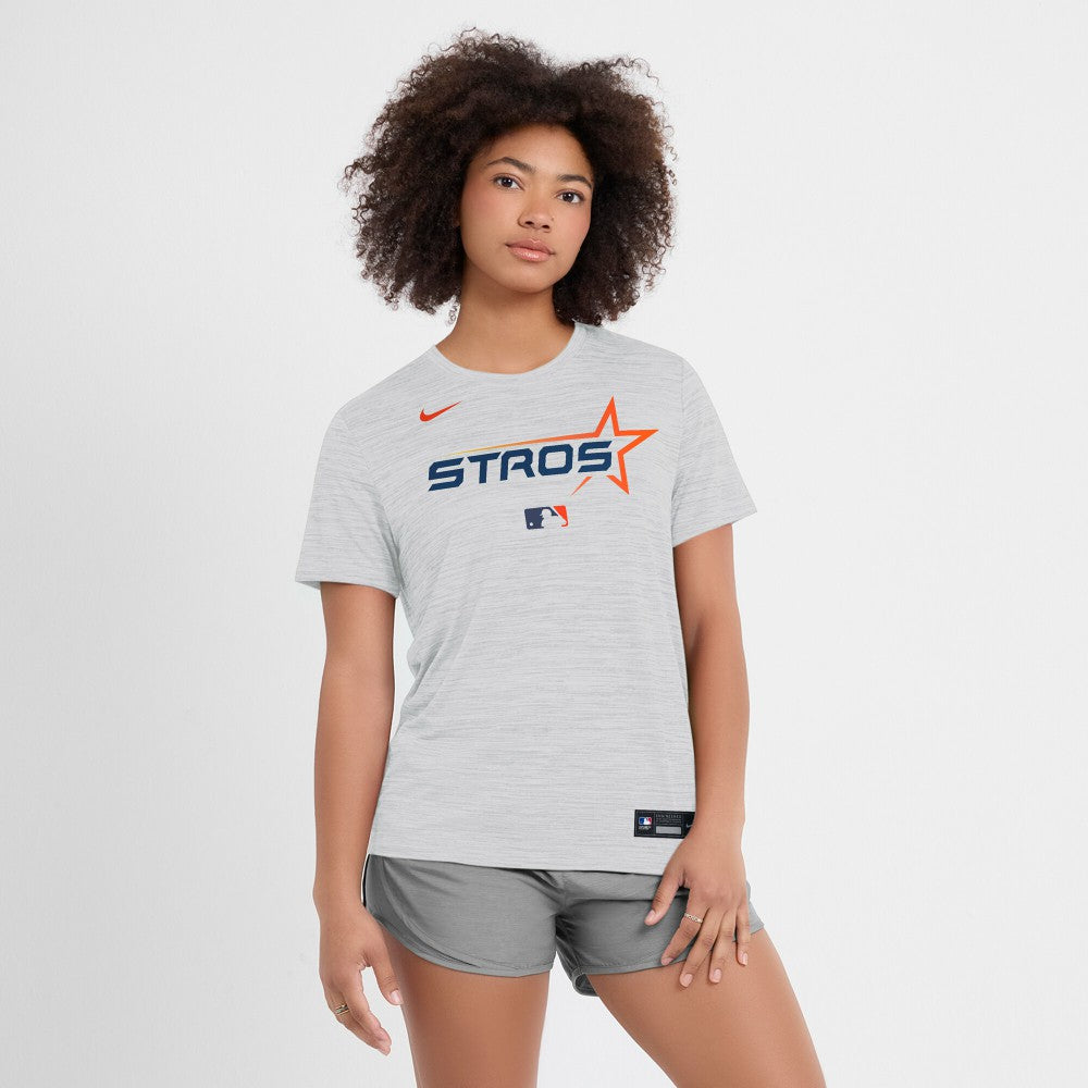 Houston Astros Women's 2025 City Connect Authentic Collection Velocity Dri-FIT T-Shirt - White | Nike