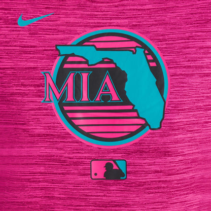 Miami Marlins Women's 2025 City Connect Authentic Collection Velocity Dri-FIT T-Shirt - Pink | Nike