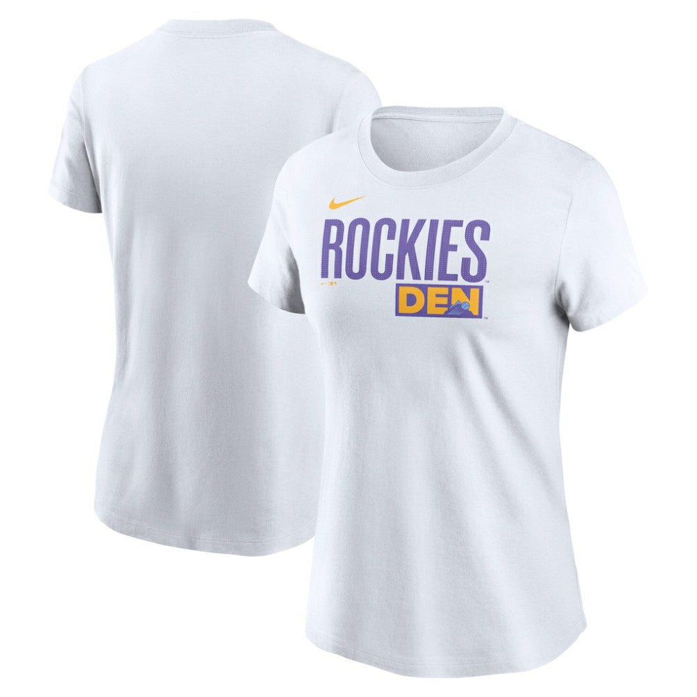 Colorado Rockies Women's 2025 City Connect Wordmark T-Shirt - White | Nike