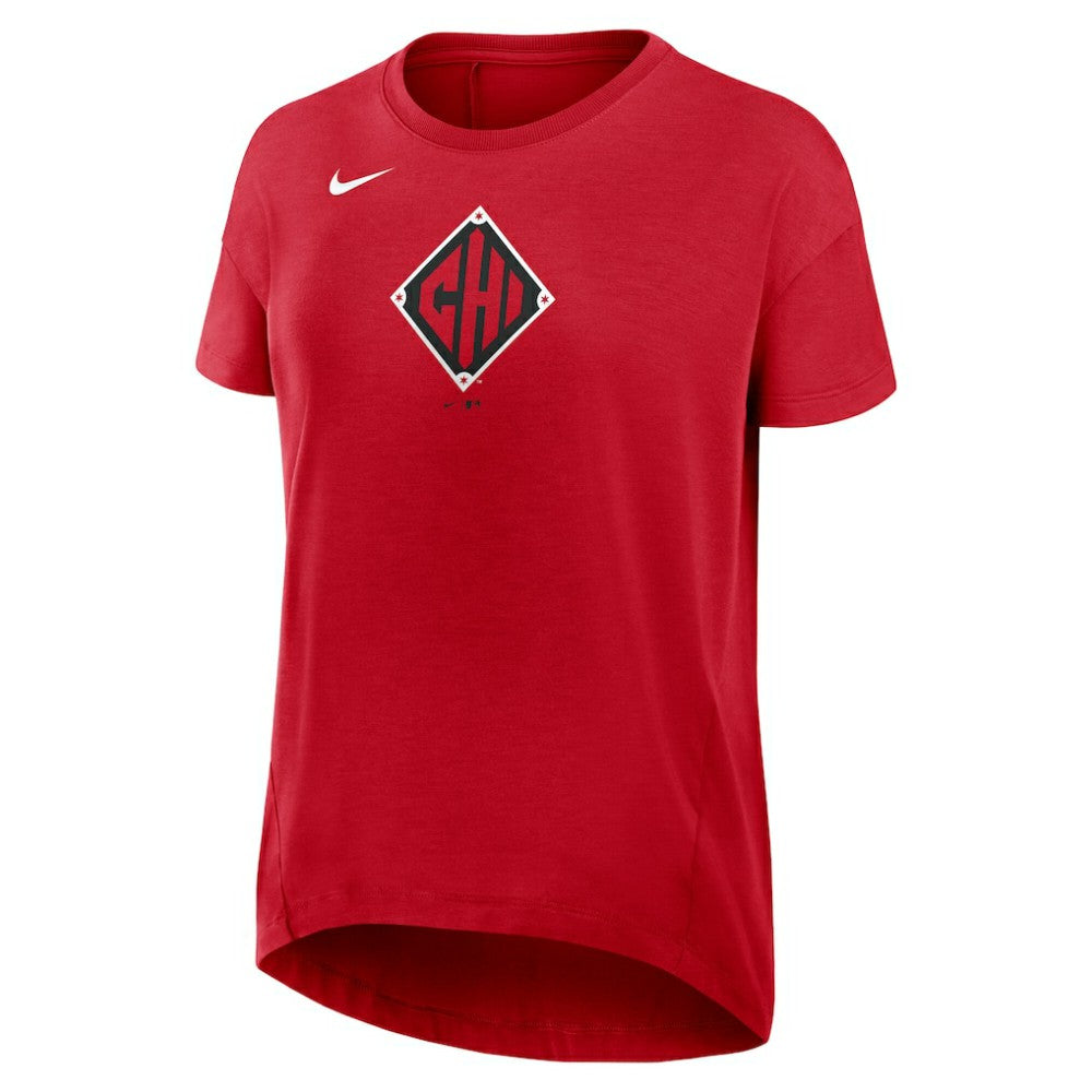 Chicago White Sox Women's 2025 City Connect Flowy Fashion Tri-Blend Dri-FIT T-Shirt - Red | Nike