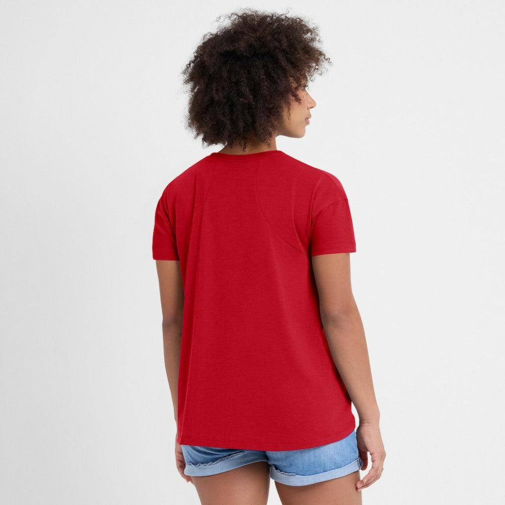 Chicago White Sox Women's 2025 City Connect Flowy Fashion Tri-Blend Dri-FIT T-Shirt - Red | Nike