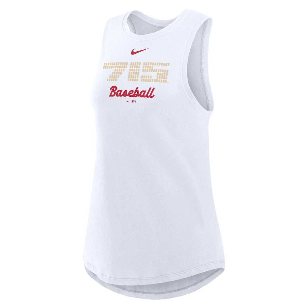 Atlanta Braves Women's City Connect Tricode High Neck Dri-FIT Tank Top - White | Nike