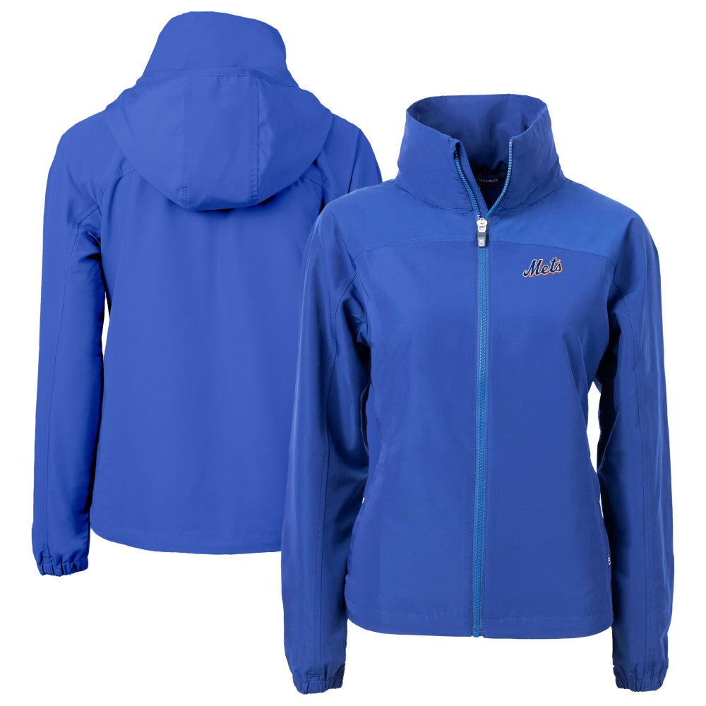 New York Mets Cutter & Buck Women's  Charter Eco Recycled Full-Zip Jacket - Royal