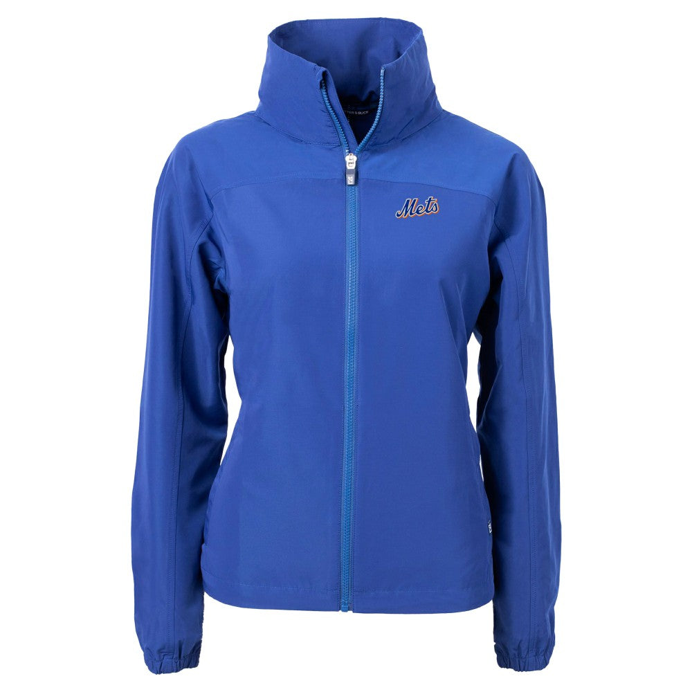 New York Mets Cutter & Buck Women's  Charter Eco Recycled Full-Zip Jacket - Royal