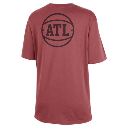 Atlanta Hawks Jordan Brand Women's Courtside Statement Edition Boyfriend T-Shirt - Red discount
