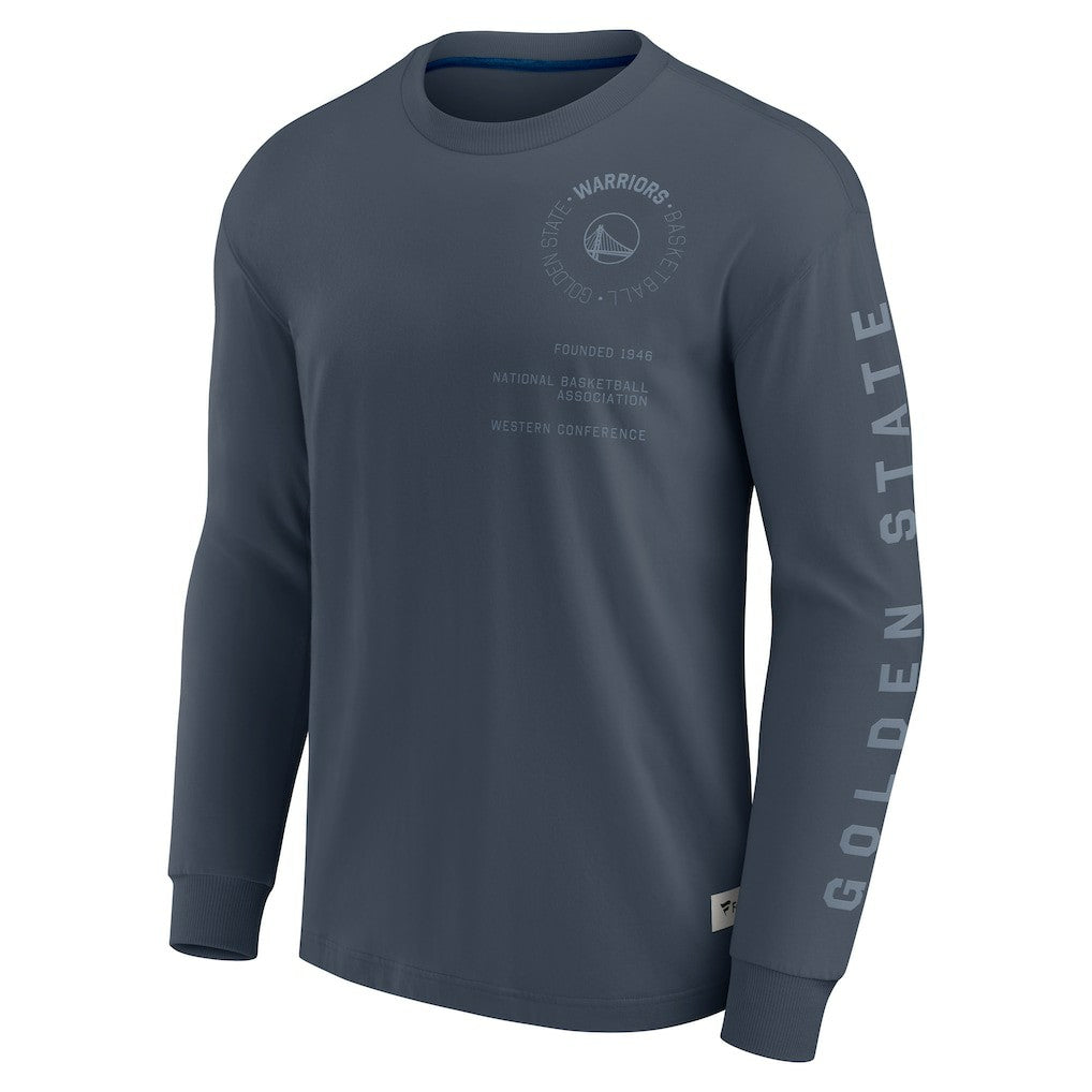 Golden State Warriors Elements Future Ground Tonal Info Long Sleeve T-Shirt sale - Blue | Fanatics discount