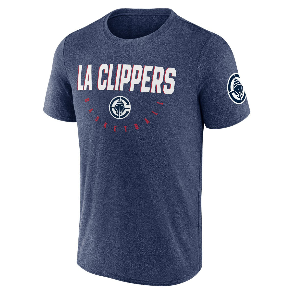 LA Clippers Logo Athletic Block Practice Performance T-Shirt - Heather Navy discount