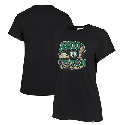 Boston Celtics '47 Women's 2024 NBA Finals Champions Trophy Franklin T-Shirt - Black | 47 brand sale