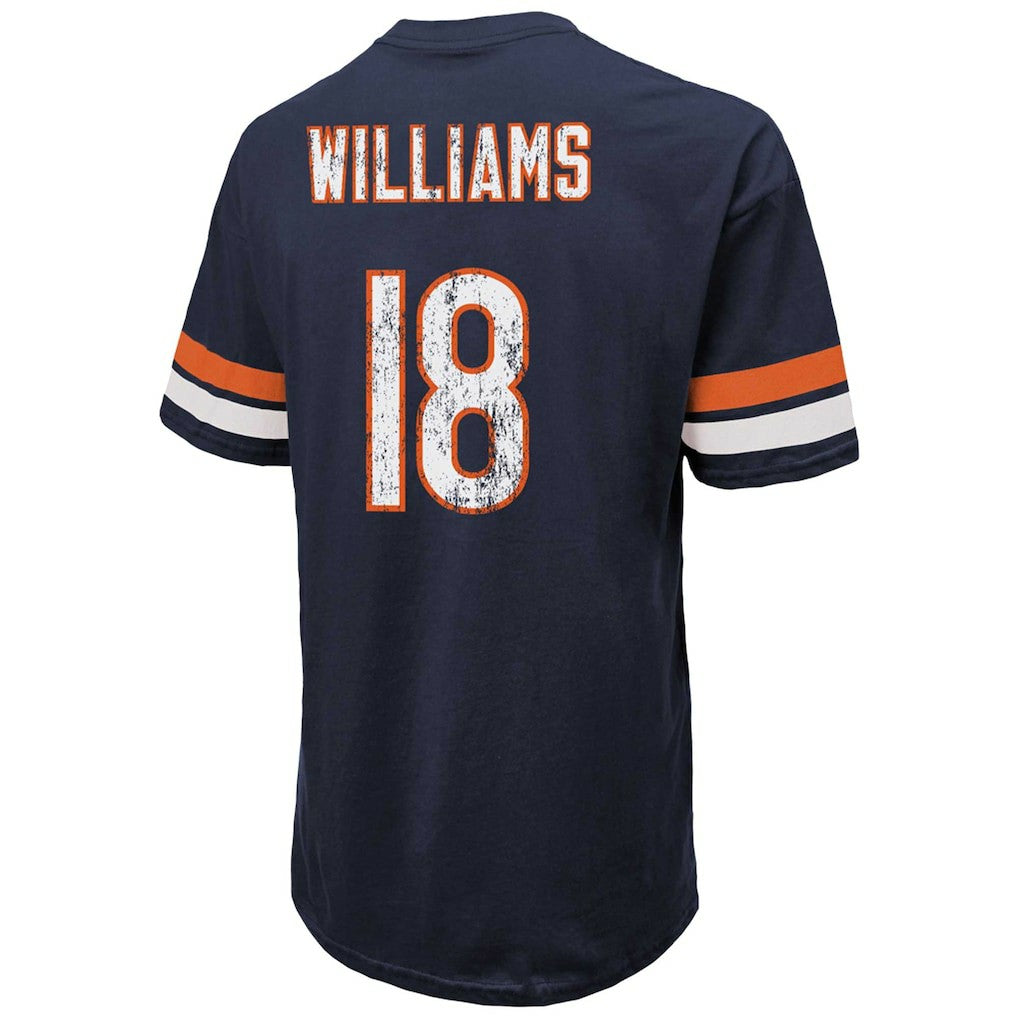 Caleb Williams Chicago Bears Majestic Threads Name & Number Oversize Fit T-Shirt - Navy cheap