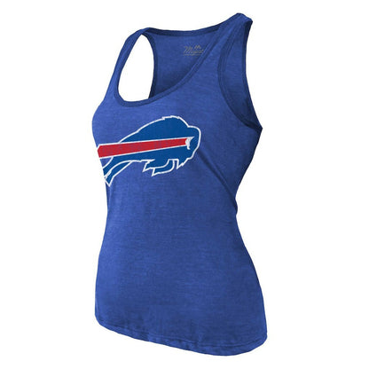 Keon Coleman Buffalo Bills Majestic Threads Women's Name & Number Tri-Blend Scoop Neck Tank Top - Royal outlet