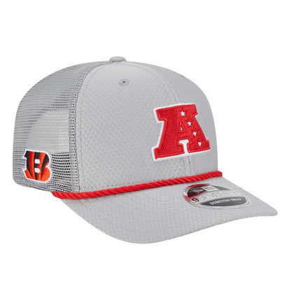Cincinnati Bengals New Era 2025 Pro Bowl 9SEVENTY Stretch-Snap Hat - Gray for sale