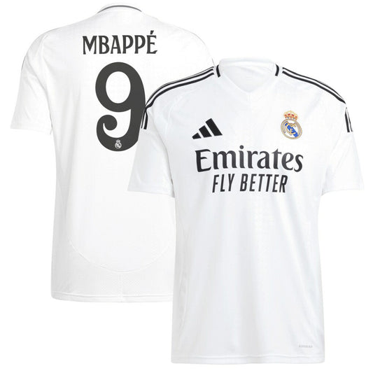 Kylian Mbappé Real Madrid 2024/25 Home Replica Player Jersey - White | Adidas outlet