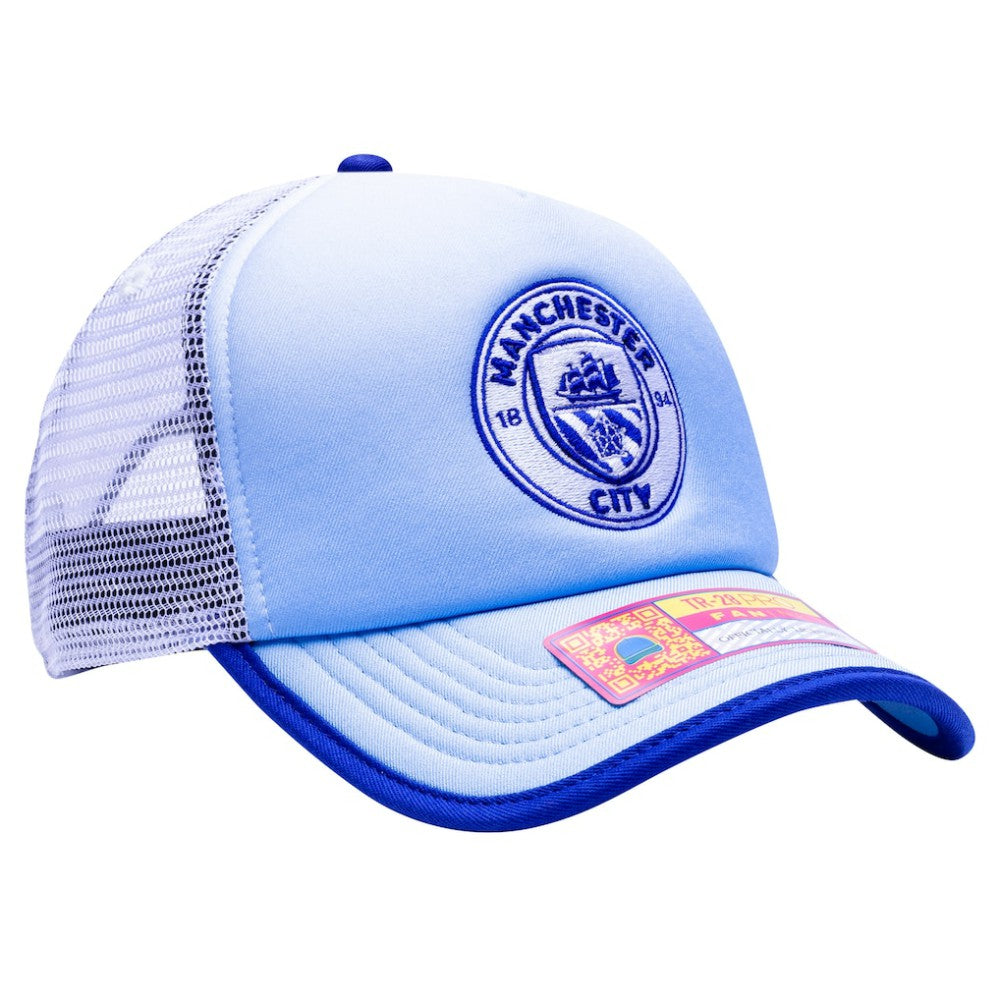 Manchester City Destiny Trucker Adjustable Hat - Light Blue shop