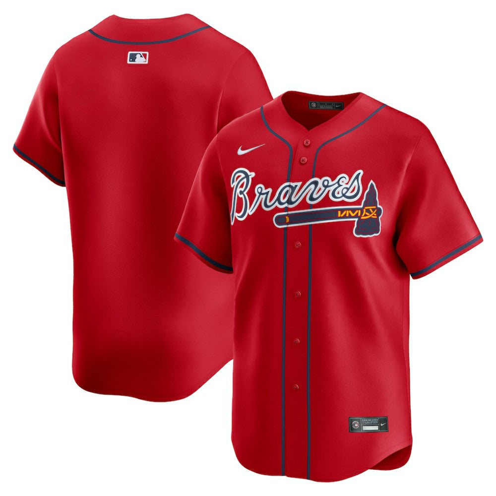 Atlanta Braves Alternate Limited Jersey - Red | Nike