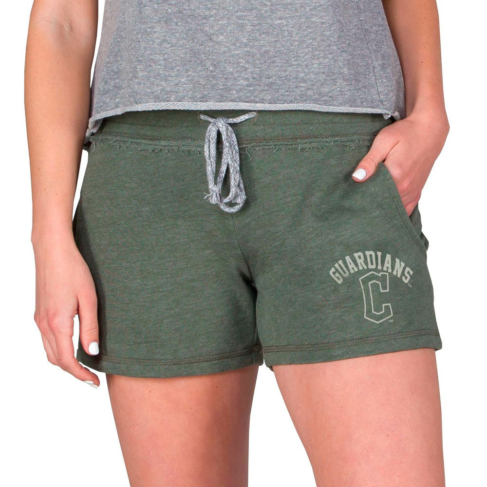 Cleveland Guardians Concepts Sport Women's Mainstream French Terry Tri-Blend Shorts - Green