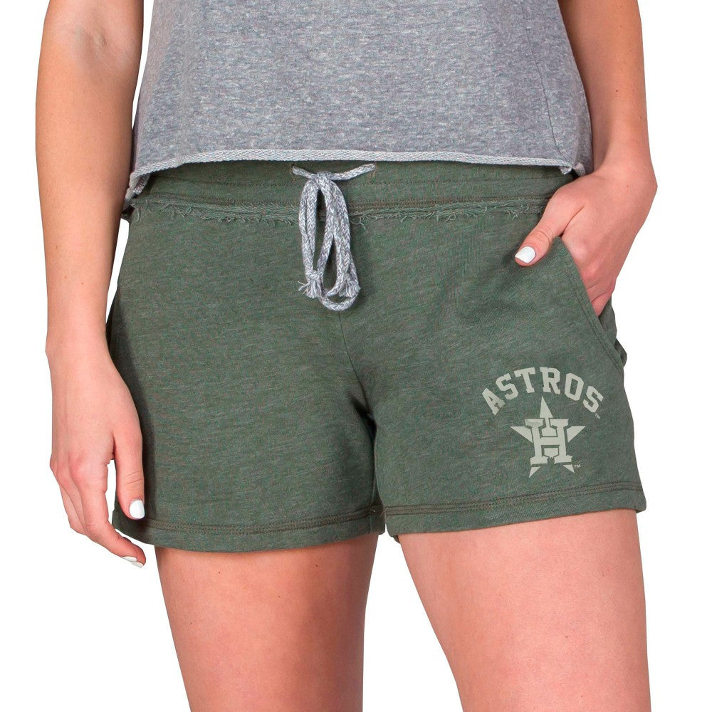 Houston Astros Concepts Sport Women's Mainstream French Terry Tri-Blend Shorts - Green