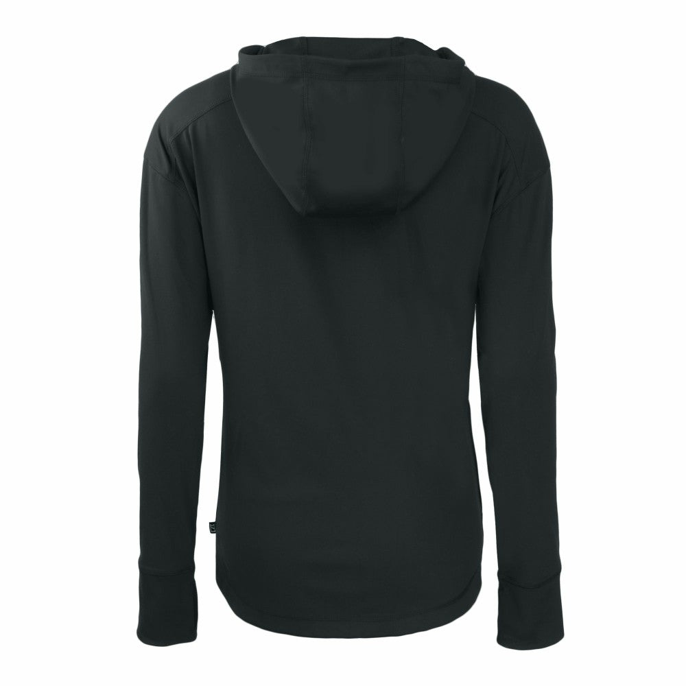 New York Mets Cutter & Buck Women's Daybreak Eco Recycled Full-Zip Hoodie - Black