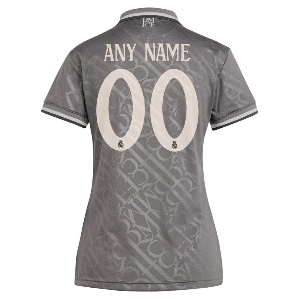 Real Madrid Originals Women's 2024/25 Third Replica Custom Jersey - Charcoal | Adidas sale