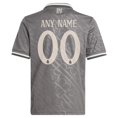Real Madrid Originals Youth 2024/25 Third Replica Custom Jersey - Charcoal | Adidas cheap