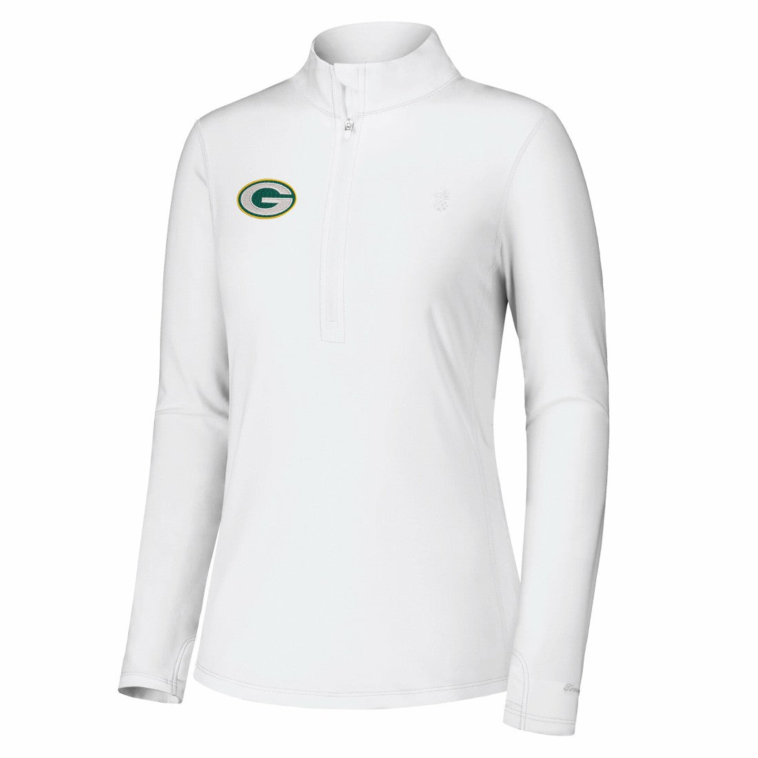 Green Bay Packers Women's Sport Playa Vista IslandZone Quarter-Zip Jacket - White online