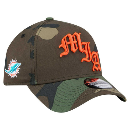Miami Dolphins New Era Mystic Camo A-Frame 9FORTY Adjustable Hat - Camo for sale