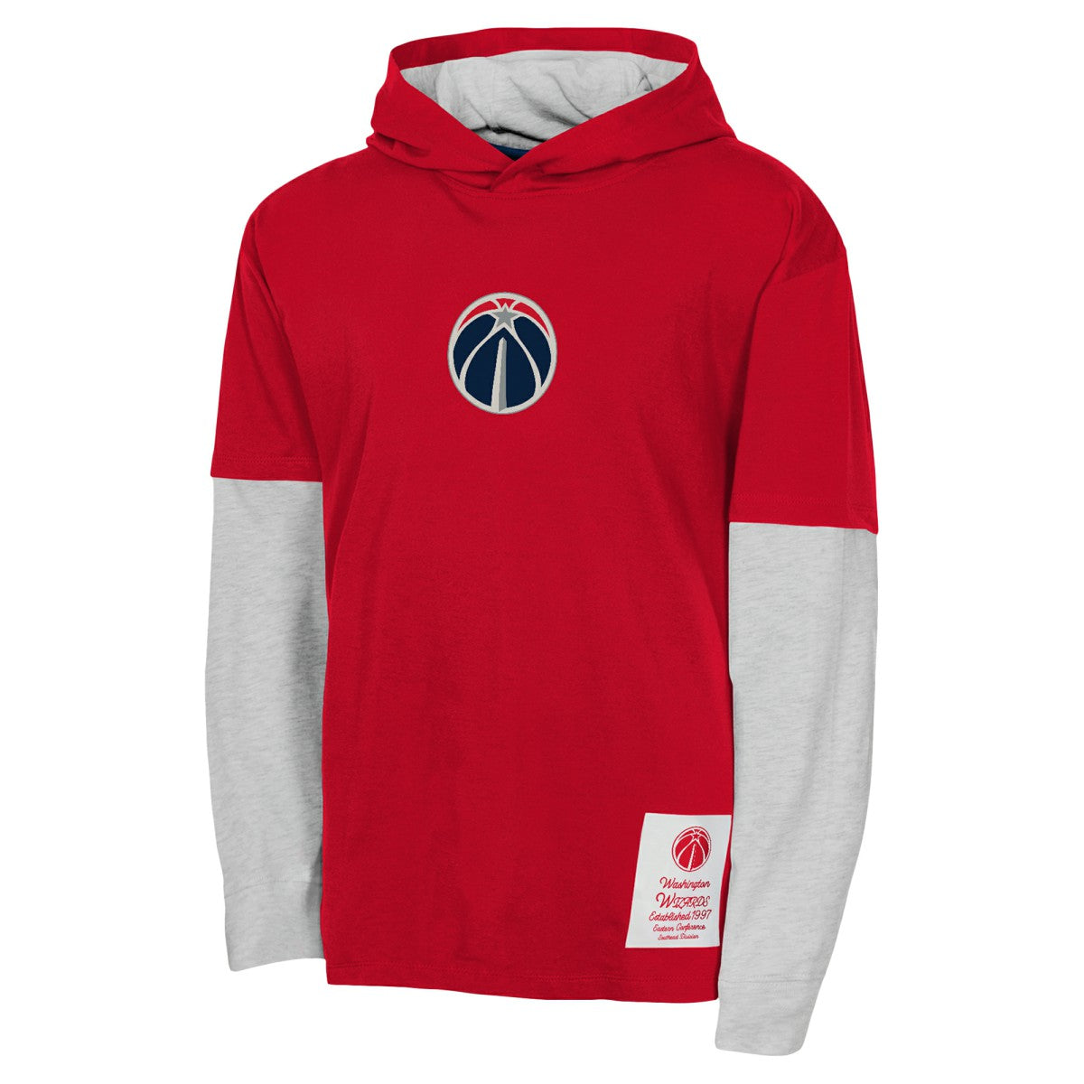 Washington Wizards Youth Small Ball Long Sleeve Hoodie T-Shirt - Red cheap