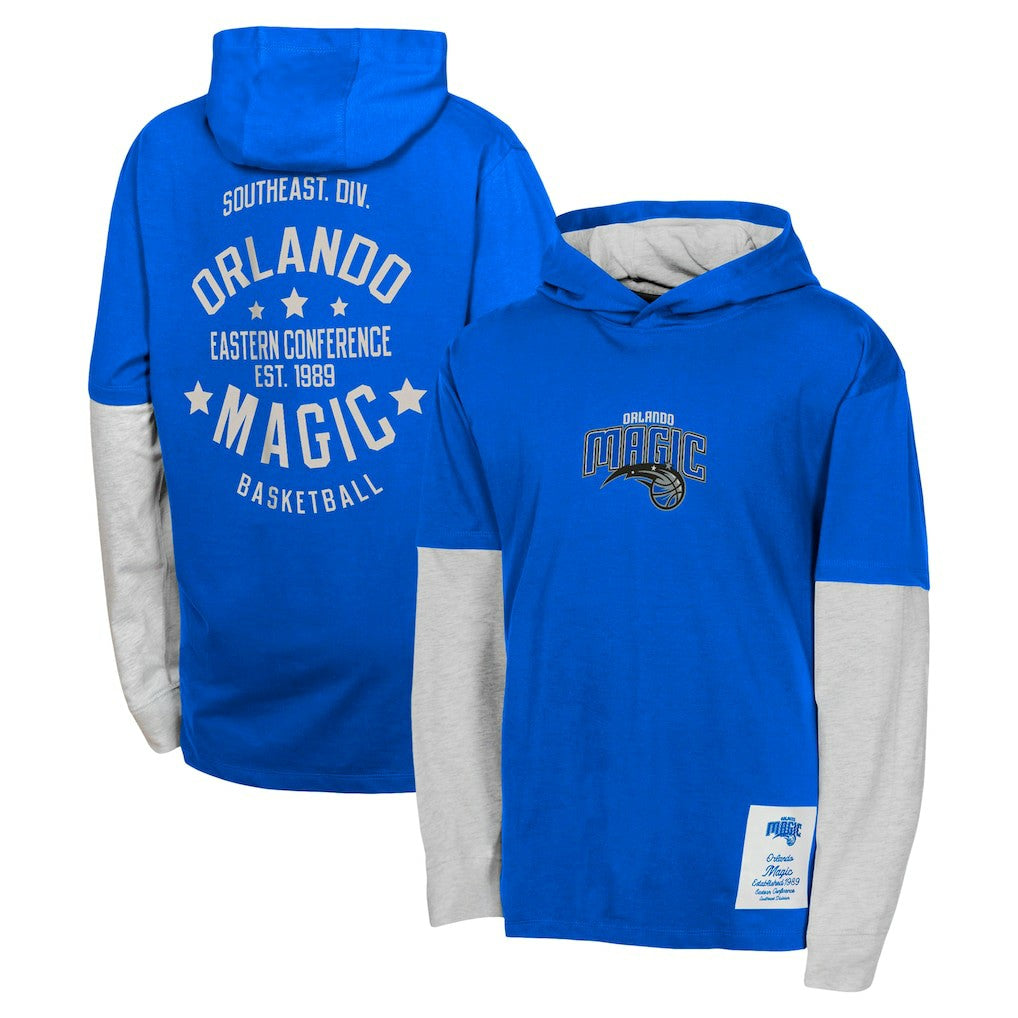 Orlando Magic Youth Small Ball Long Sleeve Hoodie T-Shirt - Blue for sale