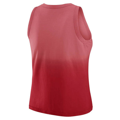 Atlanta Falcons WEAR by Erin Andrews x Gracie Hunt Women's Ombre Tank Top - Scarlet cheap