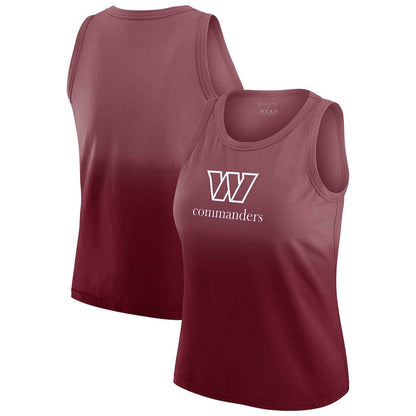 Washington Commanders WEAR by Erin Andrews x Gracie Hunt Women's Ombre Tank Top - Burgundy outlet