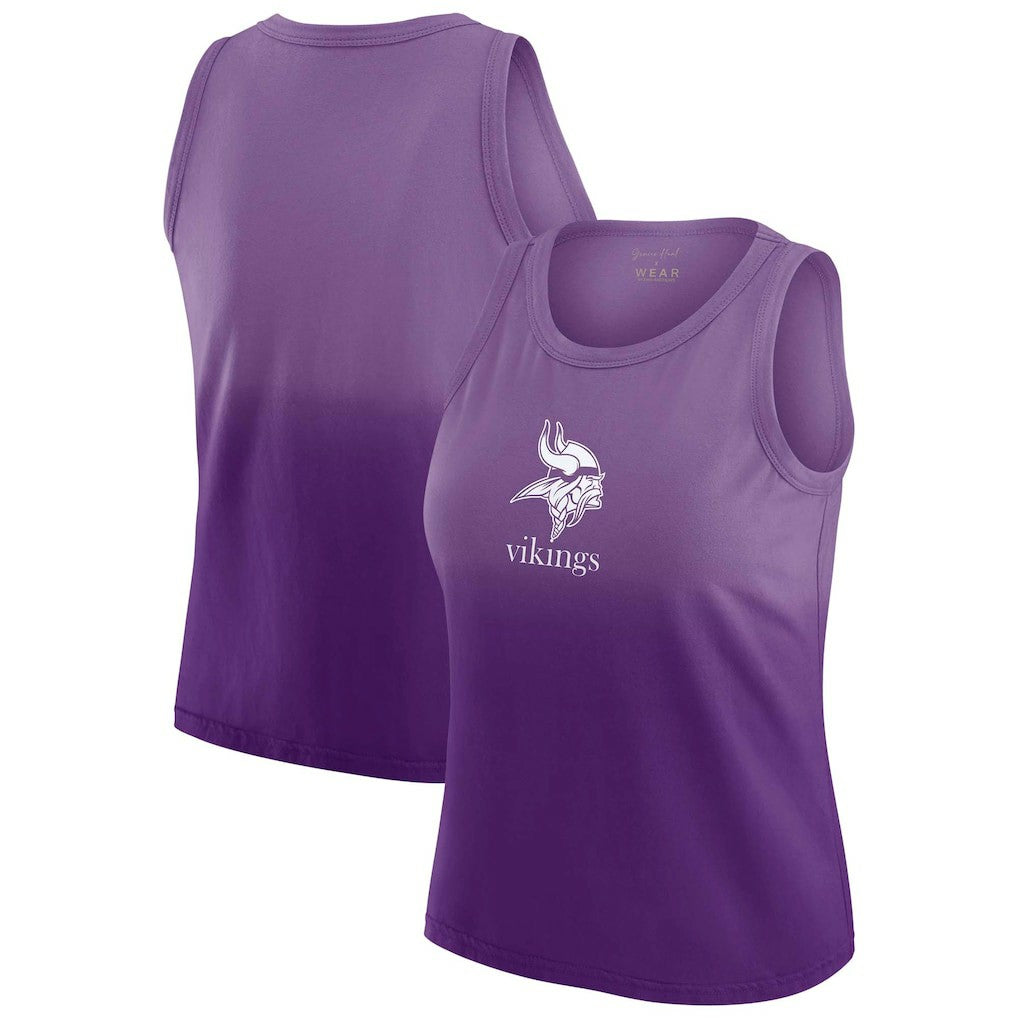 Minnesota Vikings WEAR by Erin Andrews x Gracie Hunt Women's Ombre Tank Top - Purple on sale