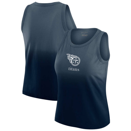 Tennessee Titans WEAR by Erin Andrews x Gracie Hunt Women's Ombre Tank Top - Navy cheap