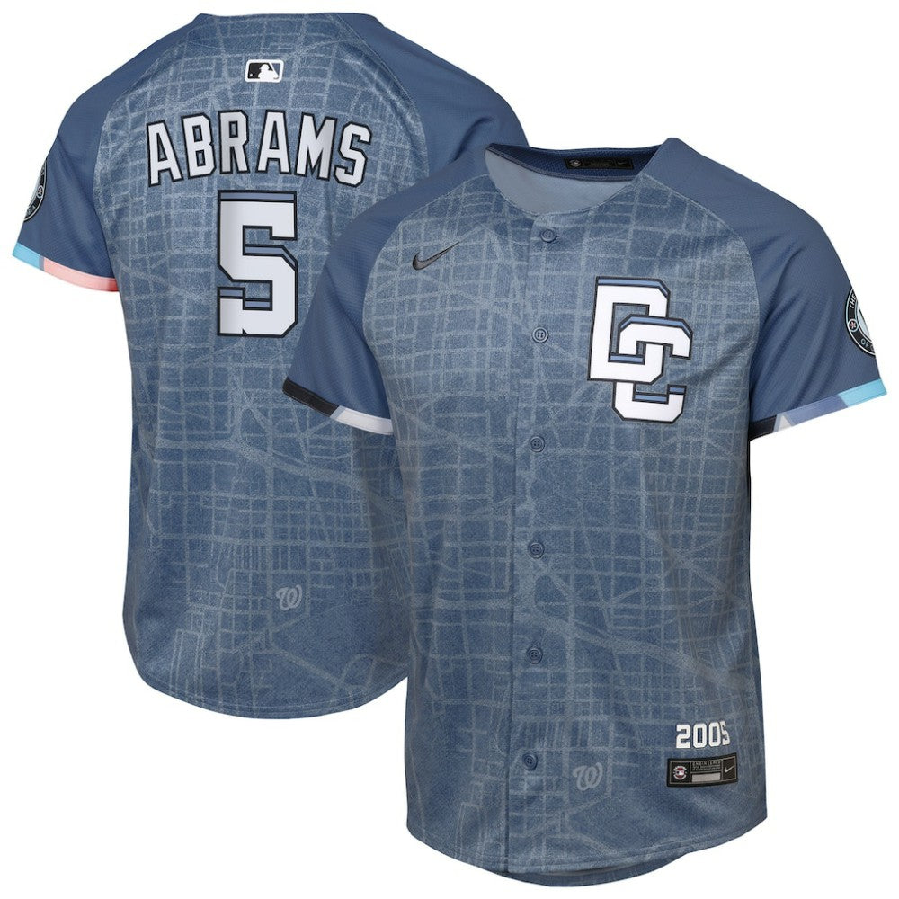 CJ Abrams Washington Nationals Youth 2025 City Connect Limited Player Jersey - Blue | Nike