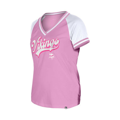 Minnesota Vikings New Era Women's Mommy & Me V-Neck T-Shirt - Pink outlet