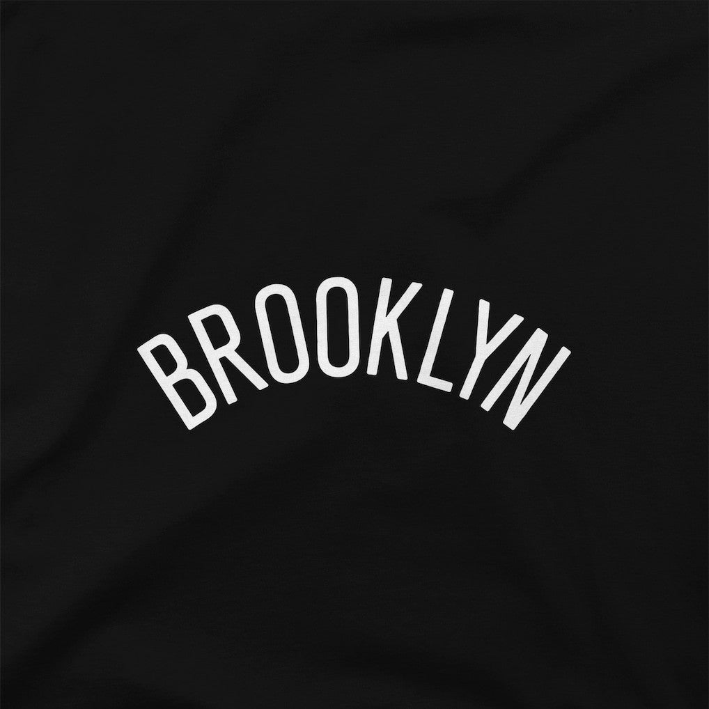 Brooklyn Nets Stadium Essentials Women's Origins Script Cropped Pullover Hoodie - Black for sale