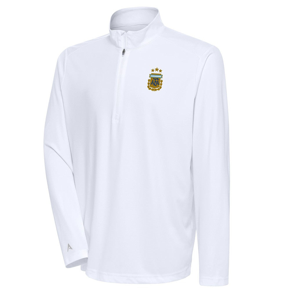 Argentina National Team Antigua Tribute Quarter-Zip Pullover Top - White for sale