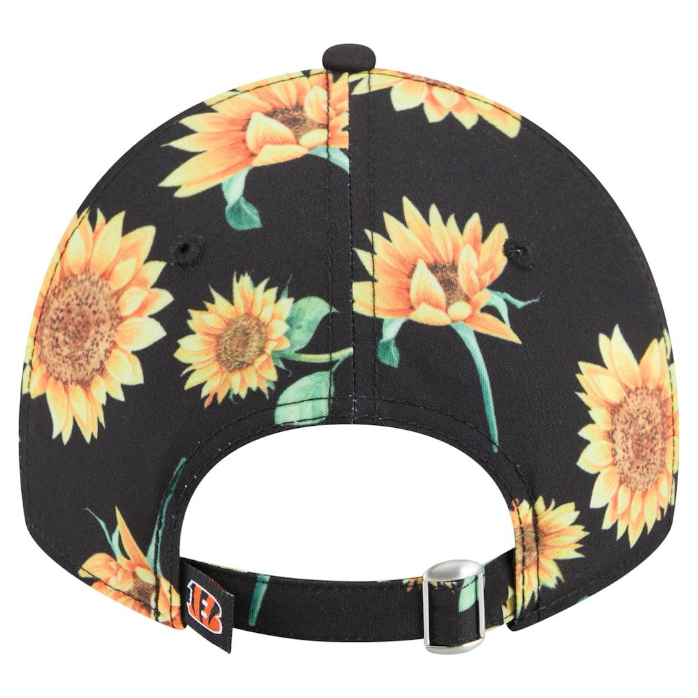 Cincinnati Bengals New Era Women's Adventure Sunflower 9TWENTY Adjustable Hat - Black online