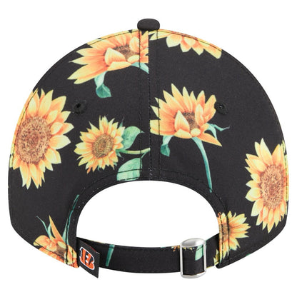 Cincinnati Bengals New Era Women's Adventure Sunflower 9TWENTY Adjustable Hat - Black online