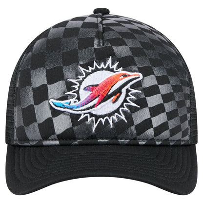 Miami Dolphins New Era Gradient 9FORTY Adjustable Hat - Black outlet