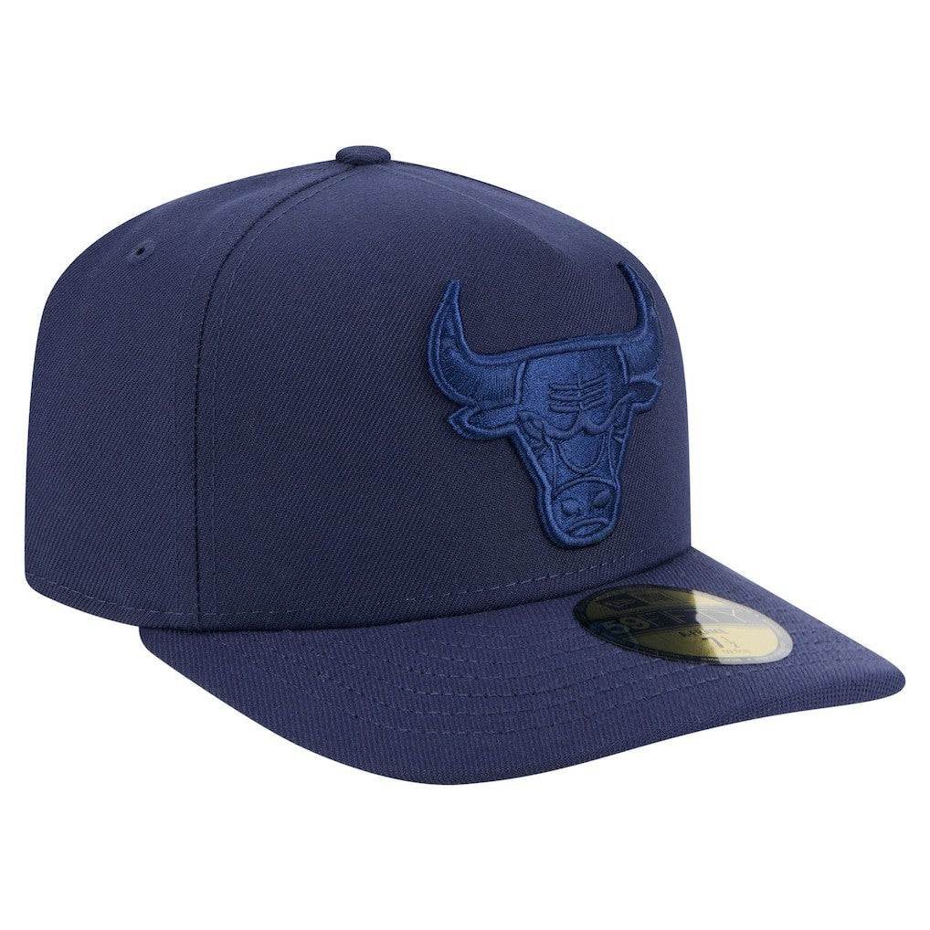 Chicago Bulls Colorpack A-Frame Pinch Front 59FIFTY Fitted Hat - Navy | New Era on sale