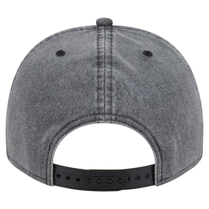 Chicago Bulls Throwback Washed Pre-Curved 9FIFTY Snapback Hat - Charcoal | New Era on sale