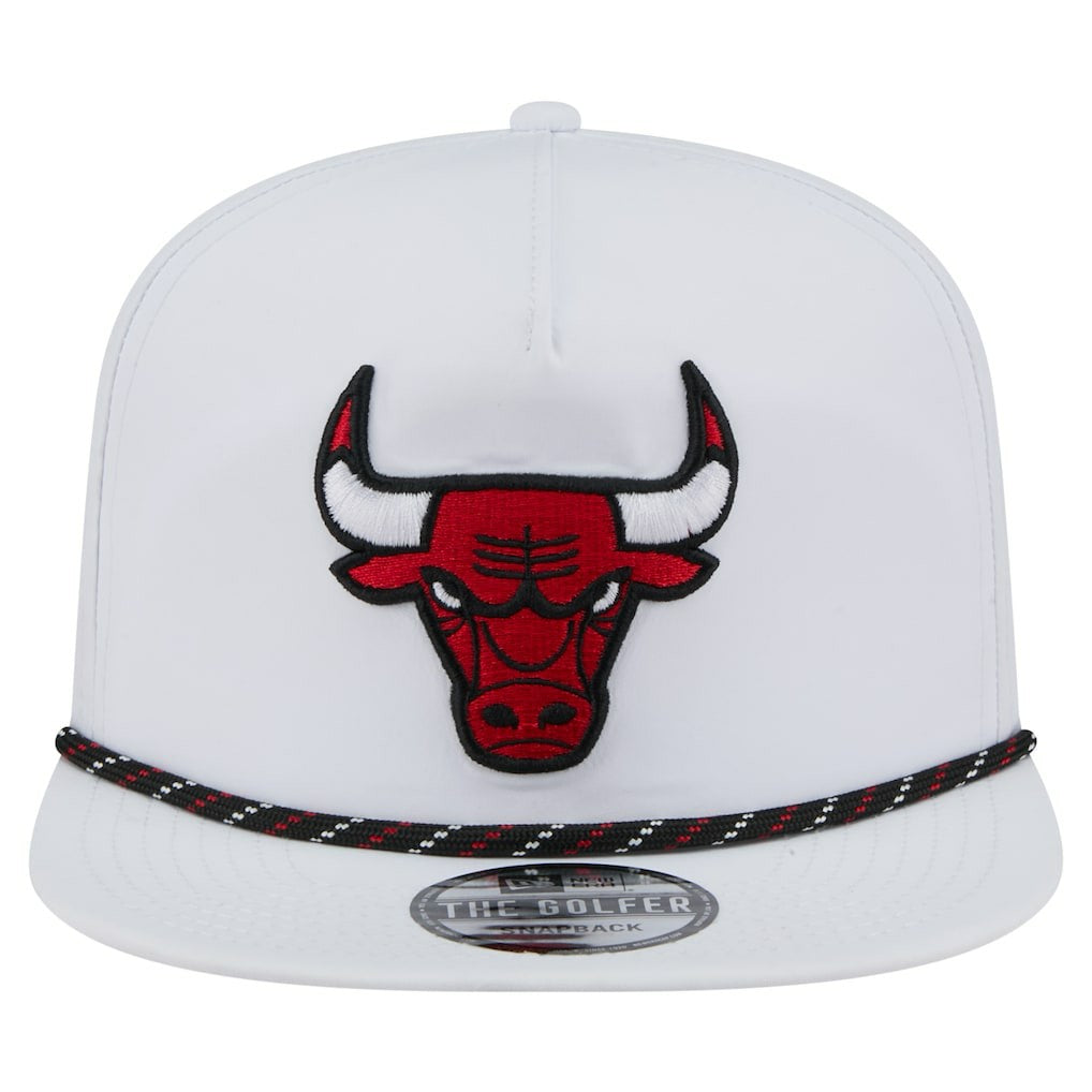 Chicago Bulls Performance Rope Golfer Adjustable Hat - White | New Era shop