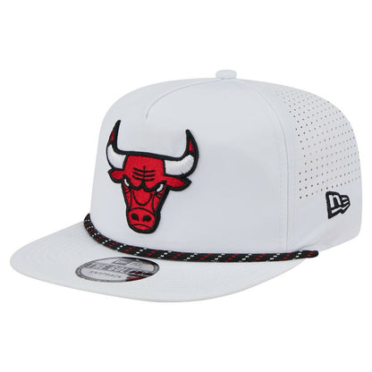 Chicago Bulls Performance Rope Golfer Adjustable Hat - White | New Era shop