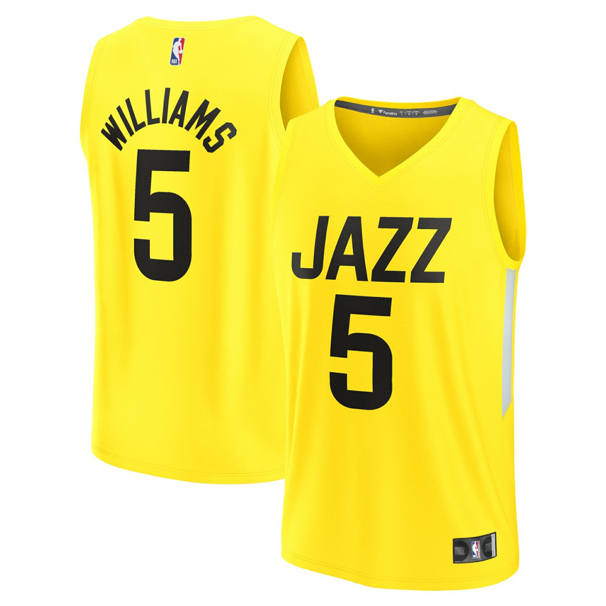 Cody Williams Utah Jazz 2024 NBA Draft Fast Break Player Jersey - Icon Edition - Yellow | Fanatics sale