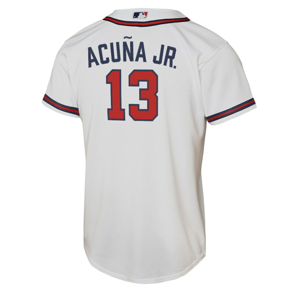 Ronald Acuna Jr. Atlanta Braves Youth Home Replica Player Jersey - White | Nike