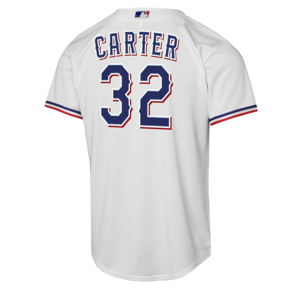 Evan Carter Texas Rangers Youth Home Replica Player Jersey - White | Nike