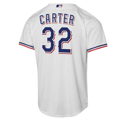 Evan Carter Texas Rangers Youth Home Replica Player Jersey - White | Nike